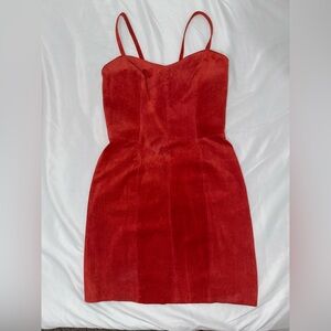 Vintage Wilson’s Leather Red mini Dress